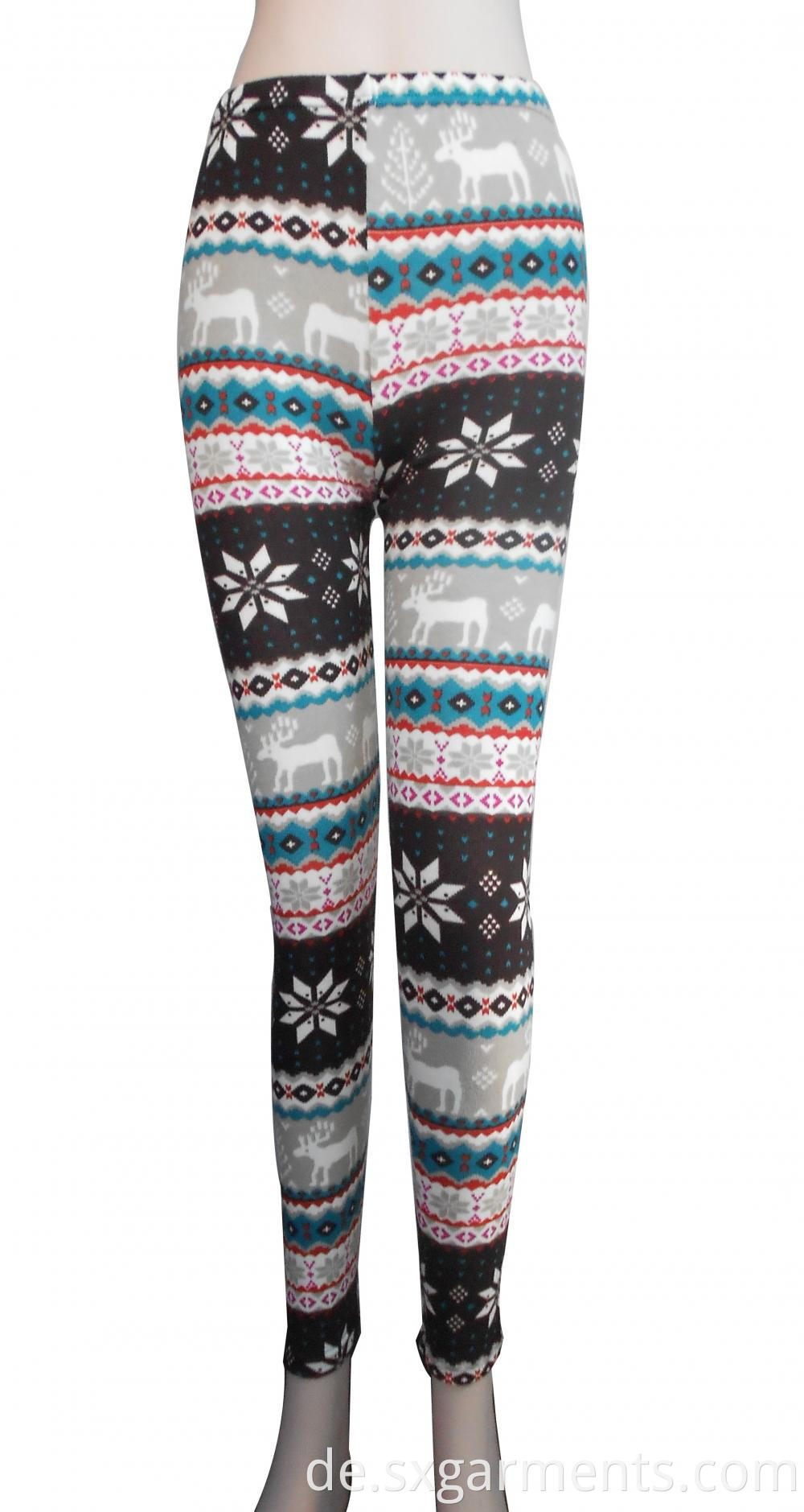 Lady's 98%polyester 2%spandes Leggings